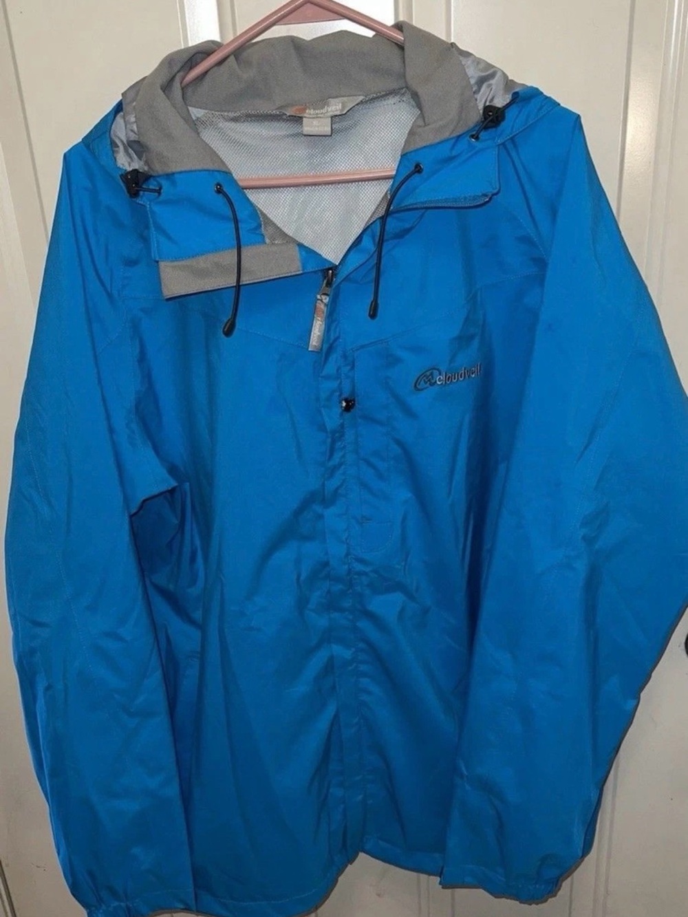 Cloudveil Women’s XL Blue Hooded Rain Jacket